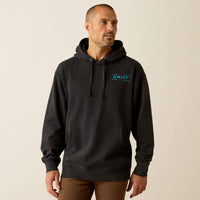 Ariat Men's Diamond Canyon Pullover Hoodie in Black Heather (Available in Tall Sizes)