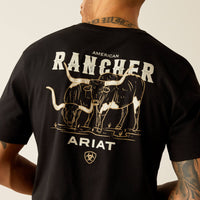 Ariat Men's American Rancher Graphic T-Shirt in Black