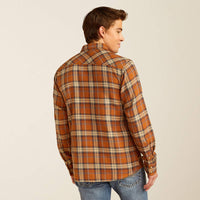 Ariat Men's Haiden Retro Fit Snap Shirt in Roasted Pecan