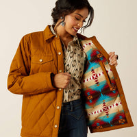 Ariat Women's Grizzly Quilted Barn Jacket in Chestnut Horse