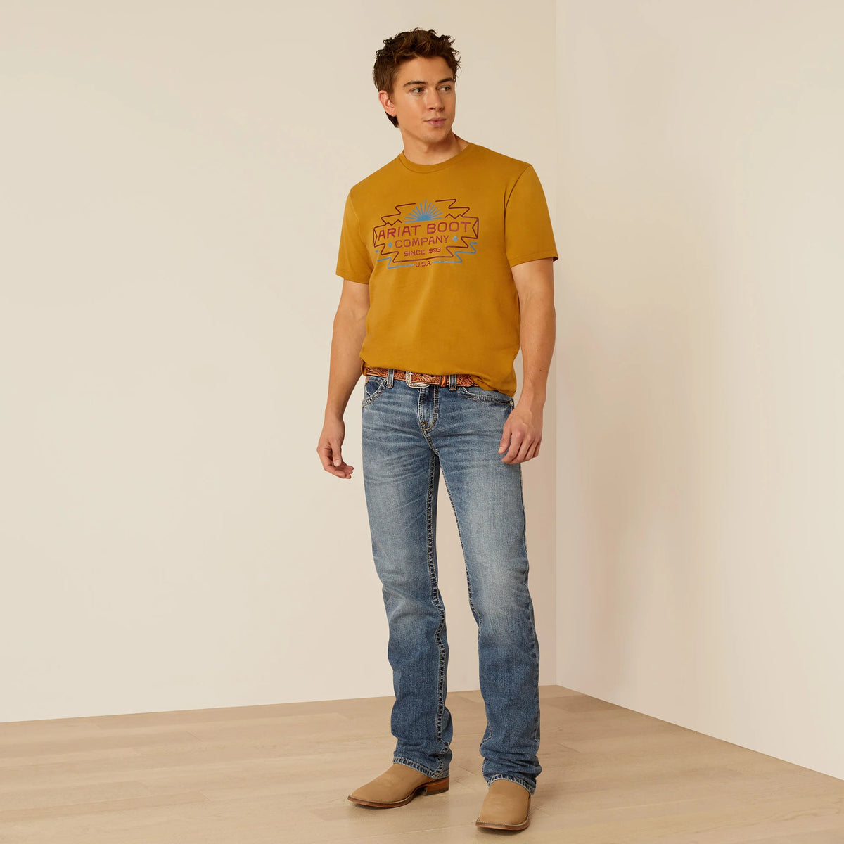 Ariat Men's Amigo Graphic T-Shirt in Harvest Gold