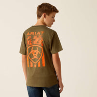 Ariat Boy's Grain Flag T-Shirt