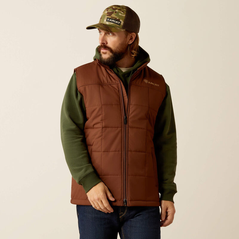 Ariat Men's Crius Insulated Vest in Potting Soil (Available in Tall Sizes)