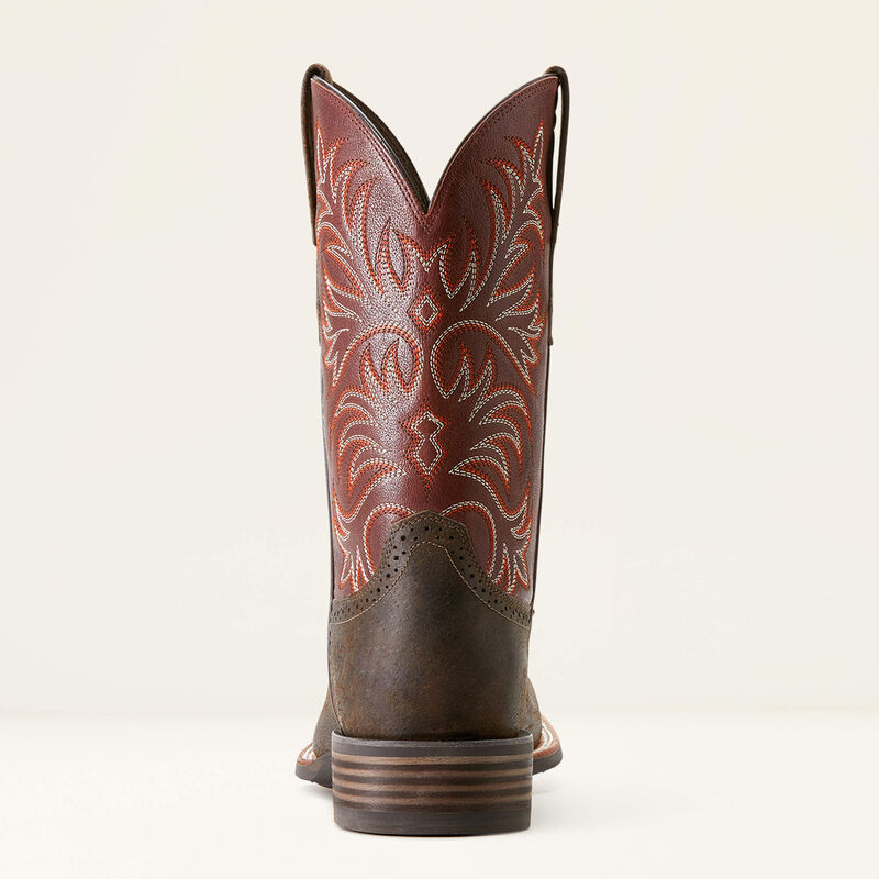 Ariat Men's Oakwood Western Boot in Antique Grey & Roasted Chestnut