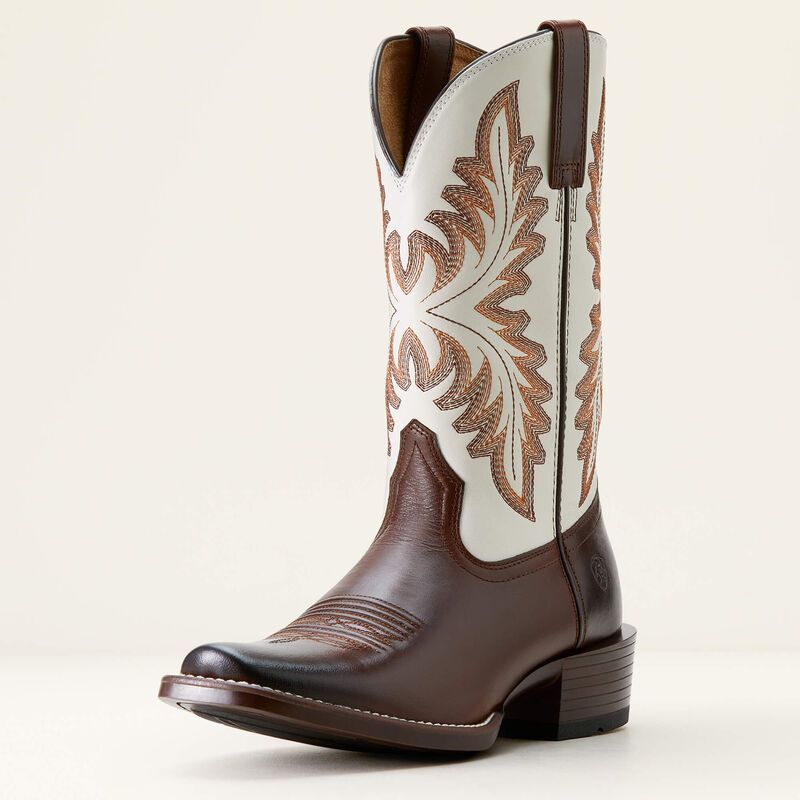 Ariat Men's Renegade Cowboy Boot in Mahogany/ Crema