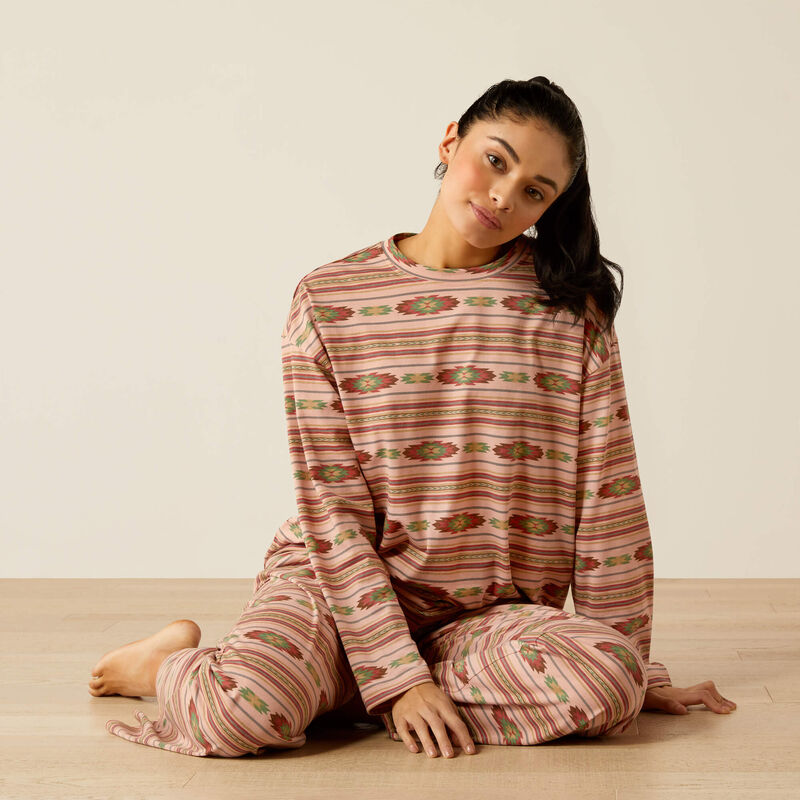 Ariat Women's Dreams Pajama Set in Milagro Serape Print