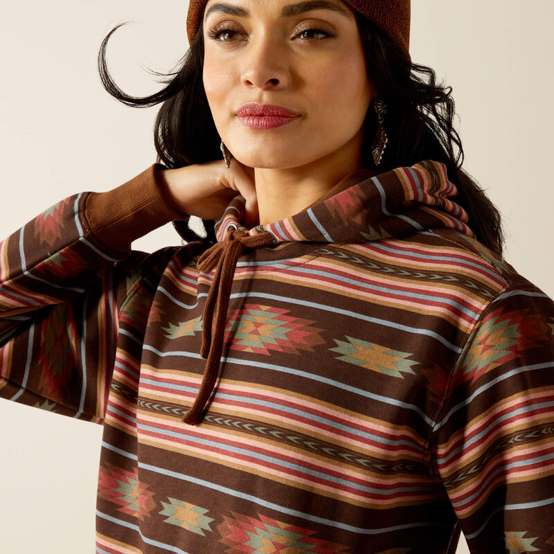 Ariat Women's Skyline Hoodie in Soft Silt Serape (Available in Regular & Plus Sizes)