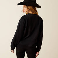 Ariat Women's Sequin Split Sweatshirt in Black