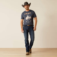 Ariat Men's Made To Last Bronco Graphic T-Shirt in Navy Heather