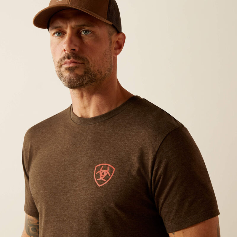 Ariat Men's Modern Mesa Graphic T-Shirt in Brown Heather