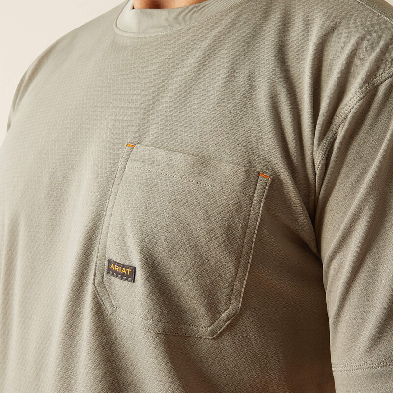 Ariat Men's Rebar Heat Fighter Staple T-Shirt in Wild Dove