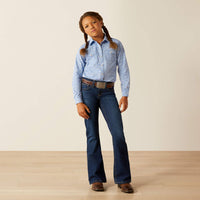 Ariat Girl's Shannon Western Snap Shirt in Calico Floral