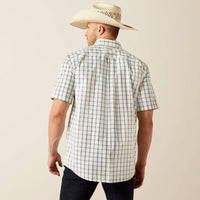 Ariat Men's S/S Pro Series Cooper Classic Fit Shirt in White (Available in Tall Sizes)
