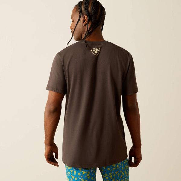 Ariat Men's Sponsors Logo T-Shirt in Vintage Black