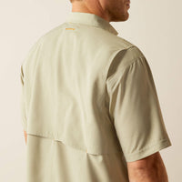 Ariat Men's Rebar S/S VentTEK DuraStretch Button Down Work Shirt in Oil Green