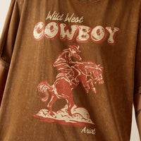 Ariat Women's Southwest Oversized Wild Graphic T-Shirt in Toffee
