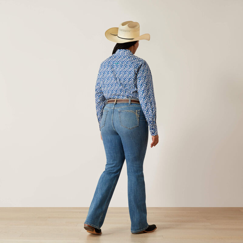 Ariat Women's Perfect Rise Naz Bootcut Jean in Crete (Available in Regular & Plus Sizes)