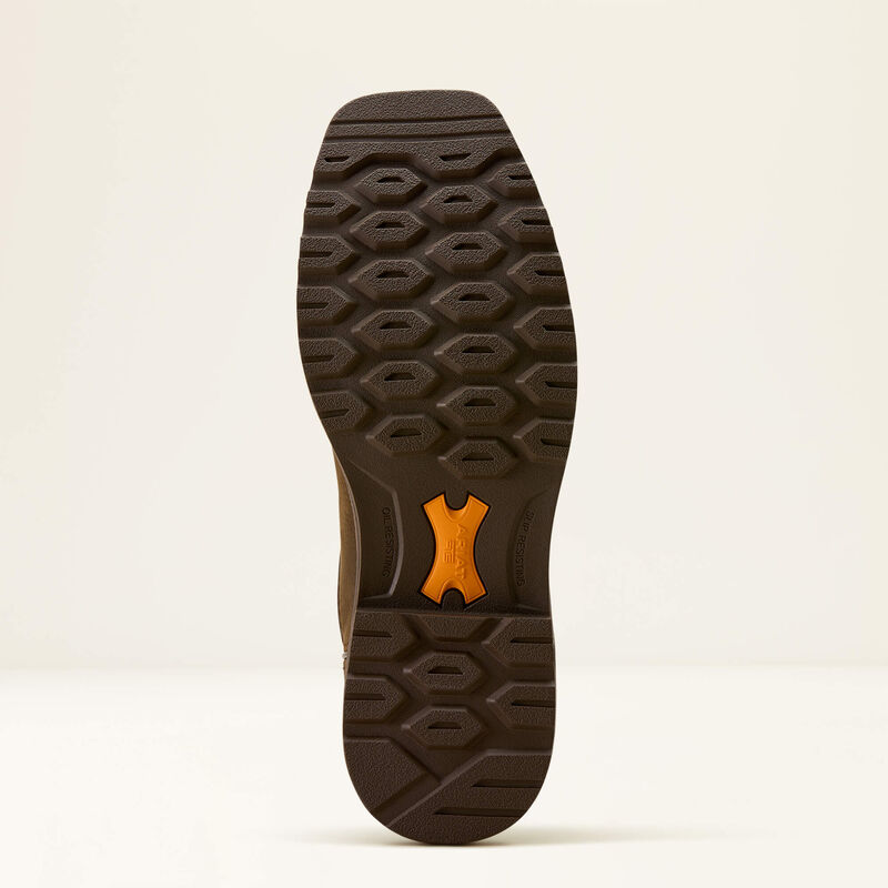 Ariat Men's Activator H2O Waterproof Work Boot in Dark Brown/Green