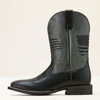 Ariat Men's Circuit Patriot Cowboy Boot in Gunmetal