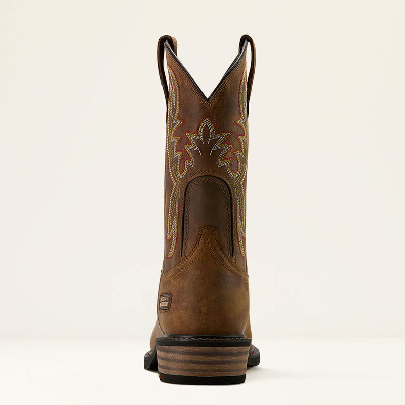 Ariat Men's Ironside Square Toe Steel Toe Work Boot in Rye Brown & Tan