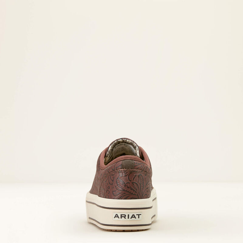 Ariat Women's Skylar Platform Shoe in Brown Floral Emboss