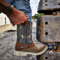Ariat Men's Activator VentTek Steel Toe Boot in Alamo Brown & Stone Grey