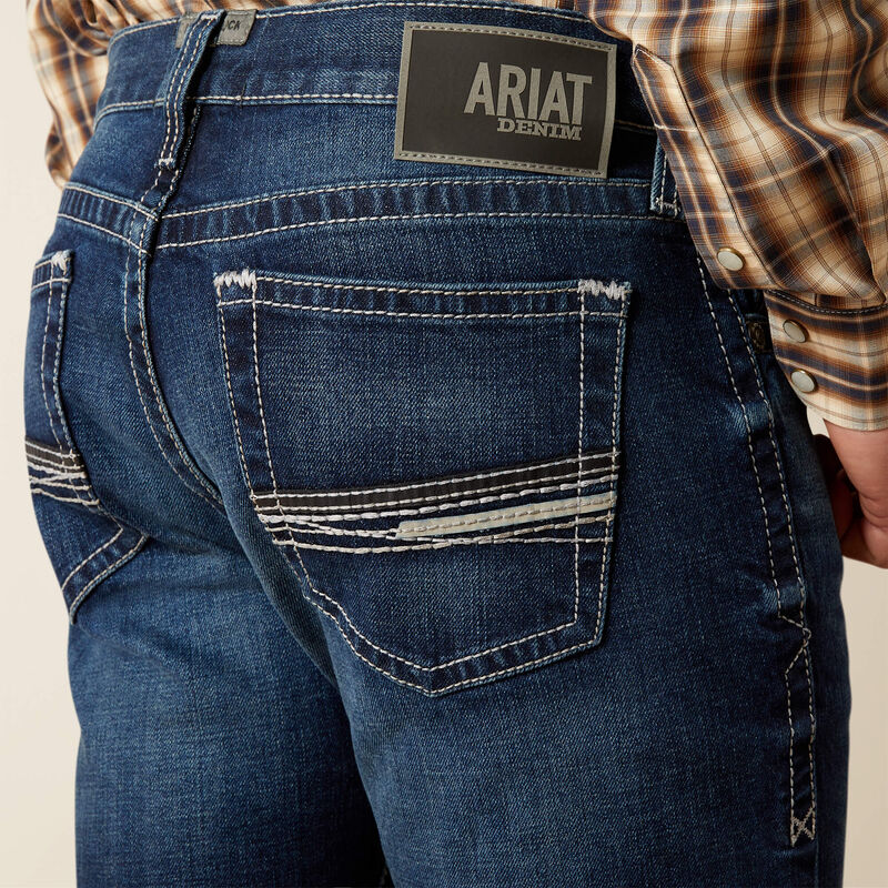 Ariat Men's M8 Modern Jason Slim Leg Jean in Salton