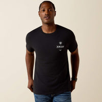 Ariat Men's Wooden Diamond Flag Classic Fit T-Shirt in Black