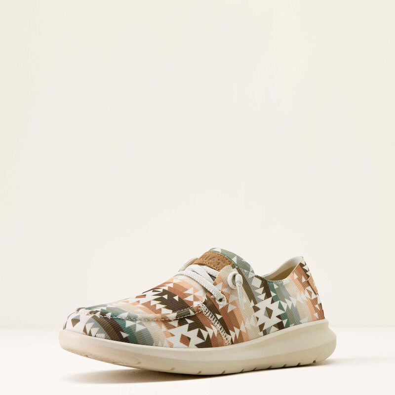 Ariat Women's Hilo Shoe in Natural Southwest Print