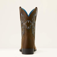 Ariat Kid's Tombstone Western Boot in Distressed Brown
