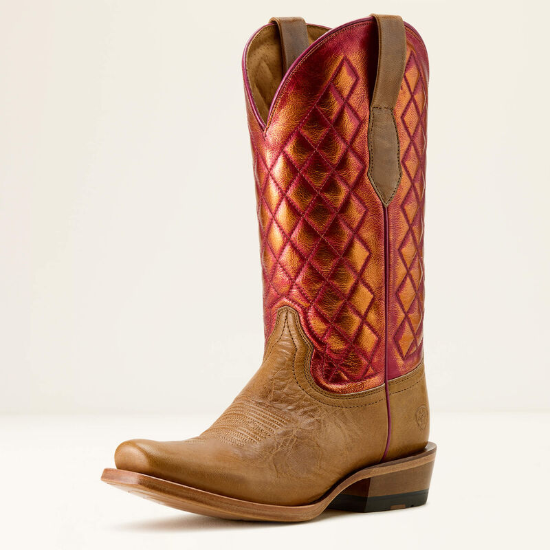 Ariat Women's Futurity Denton Narrow Cutter Toe Western Boot in Maple Sugar
