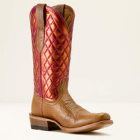 Ariat Women's Futurity Denton Narrow Cutter Toe Western Boot in Maple Sugar