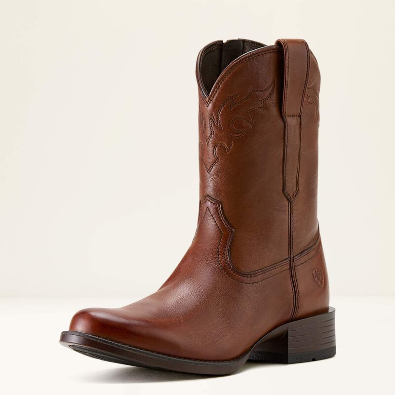 Ariat Men's Sonoro Roper Toe Boot in Cinnamon Brown