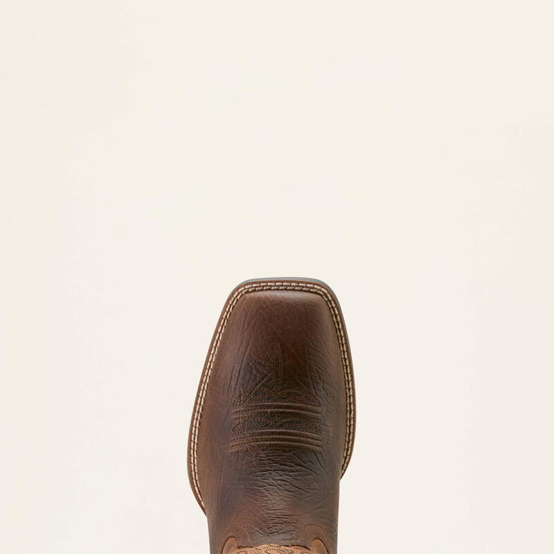 Ariat Men's Sport Rustler Wide Square Toe Cowboy Boot in Toffee