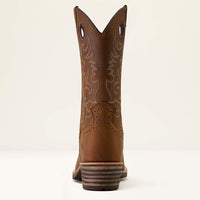 Ariat Men's Hybrid Roughstock Square Toe Cowboy Boot in Distressed Brown