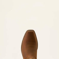 Ariat Men's Hybrid Roughstock Square Toe Cowboy Boot in Distressed Brown