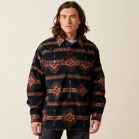 Ariat Men's Hensley Corduroy Retro Shirt Jacket in Dark Grey