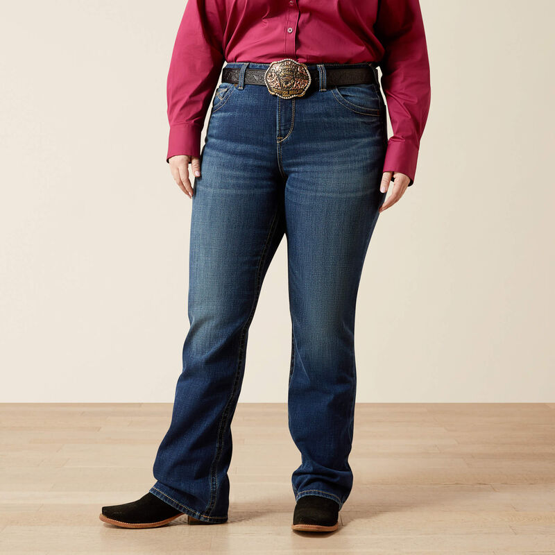 Ariat Women's Perfect Rise Adalynne Bootcut Jean in Barryessa (Available in Regular & Plus Sizes)
