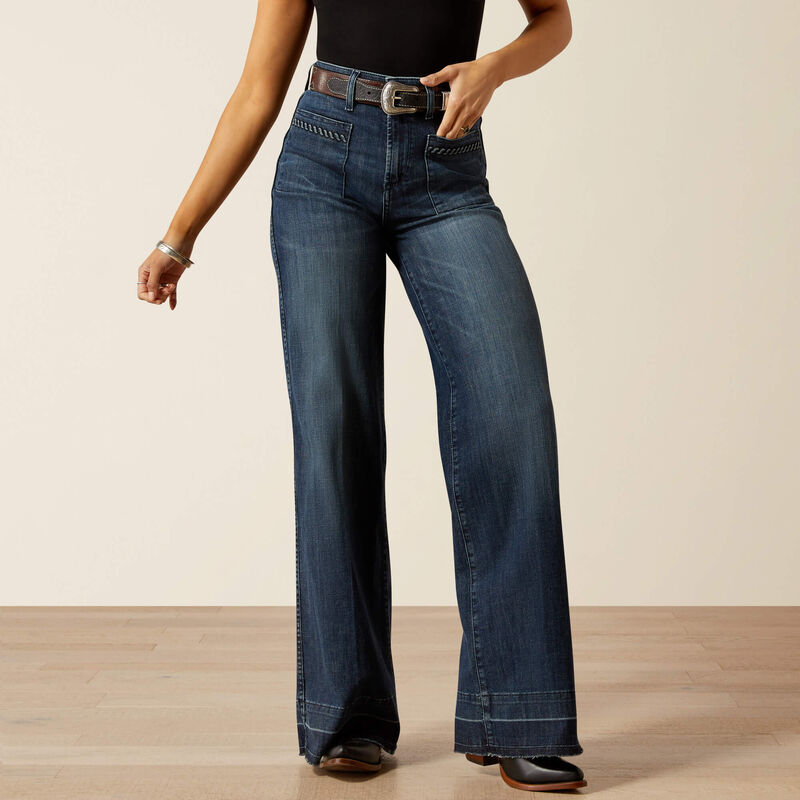 Ariat Women’s Ultra High Rise Jill Wide Leg Jean in Pasadena