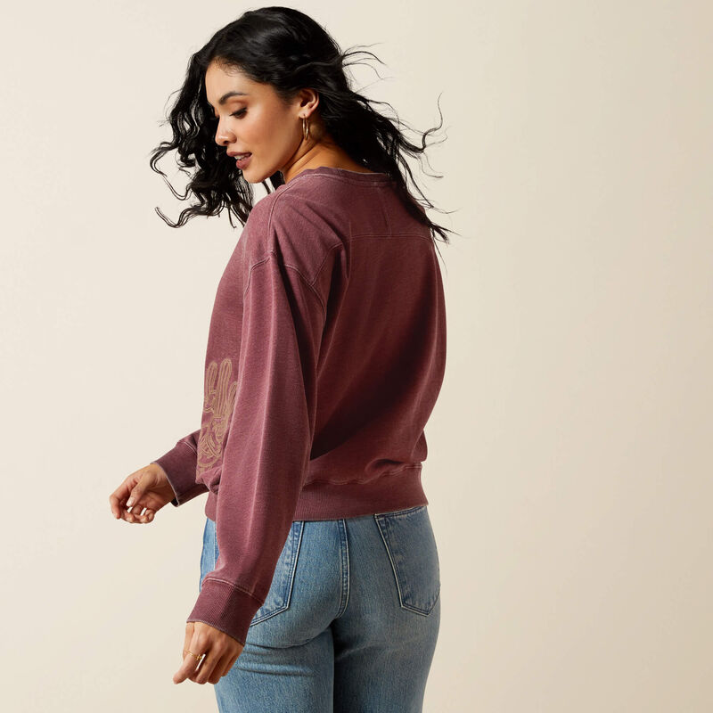 Ariat Women's Valley Crew Neck Sweatshirt in Port Royale