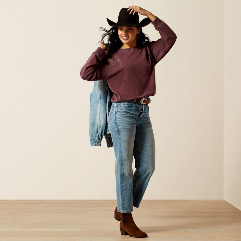 Ariat Women's Valley Crew Neck Sweatshirt in Port Royale