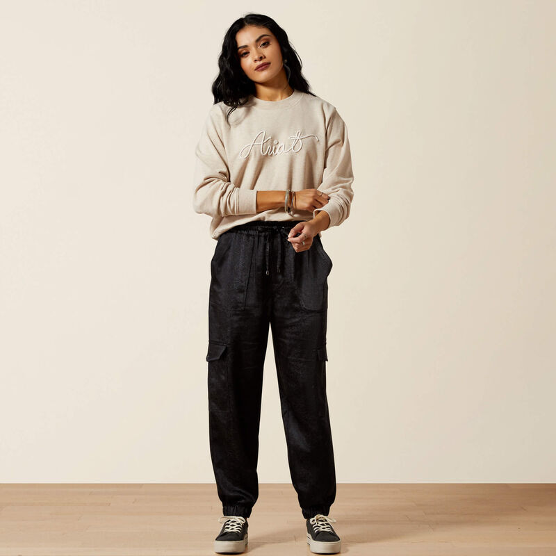 Ariat Women's Silky Cargo Python Print Jogger in Black