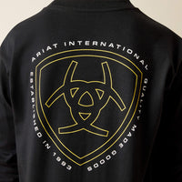 Ariat Boy's L/S Easy Rider Graphic Logo T-Shirt in Black