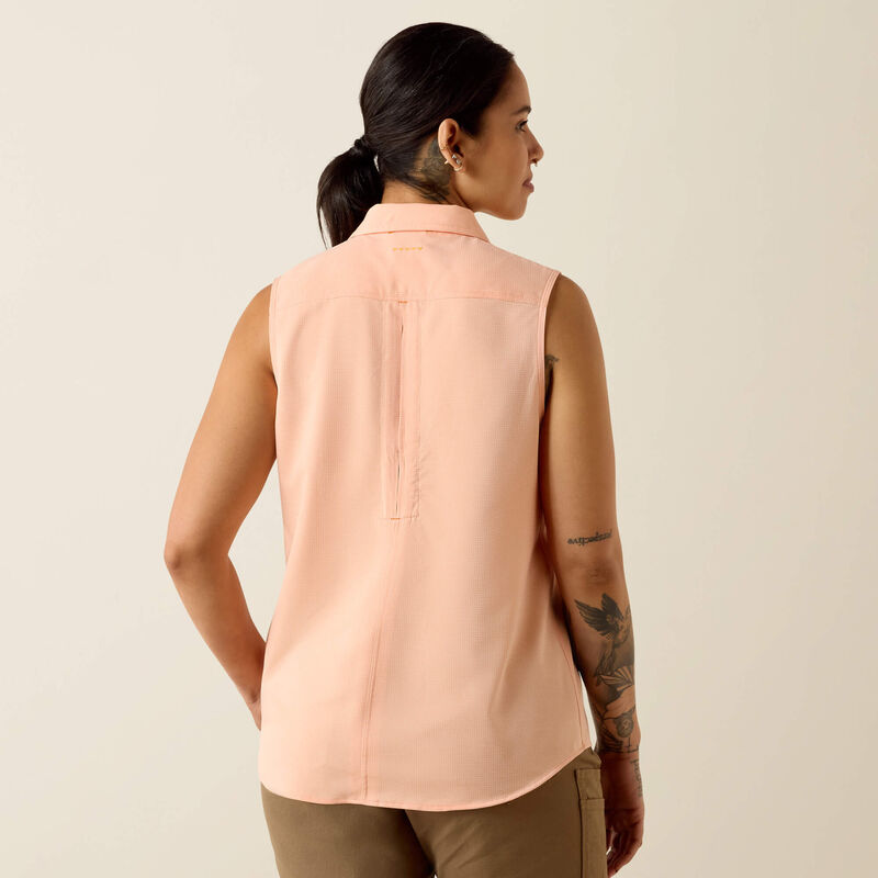 Ariat Women's Rebar Made Tough VentTEK DuraStretch Tank in Papaya Punch