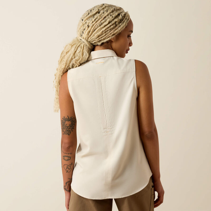 Ariat Women's Rebar Made Tough VentTEK DuraStretch Tank in Moonbeam