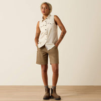 Ariat Women's Rebar Made Tough VentTEK DuraStretch Tank in Moonbeam