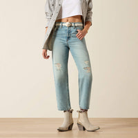 Ariat Women’s Ultra High Rise Tomboy Relaxed Straight Leg Jeans in Saratoga