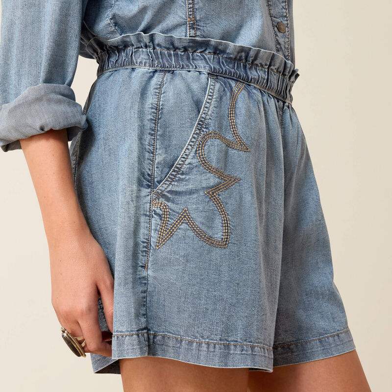 Ariat Women's Summer Shorts in Medium Blue