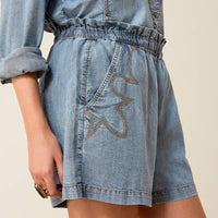 Ariat Women's Summer Shorts in Medium Blue