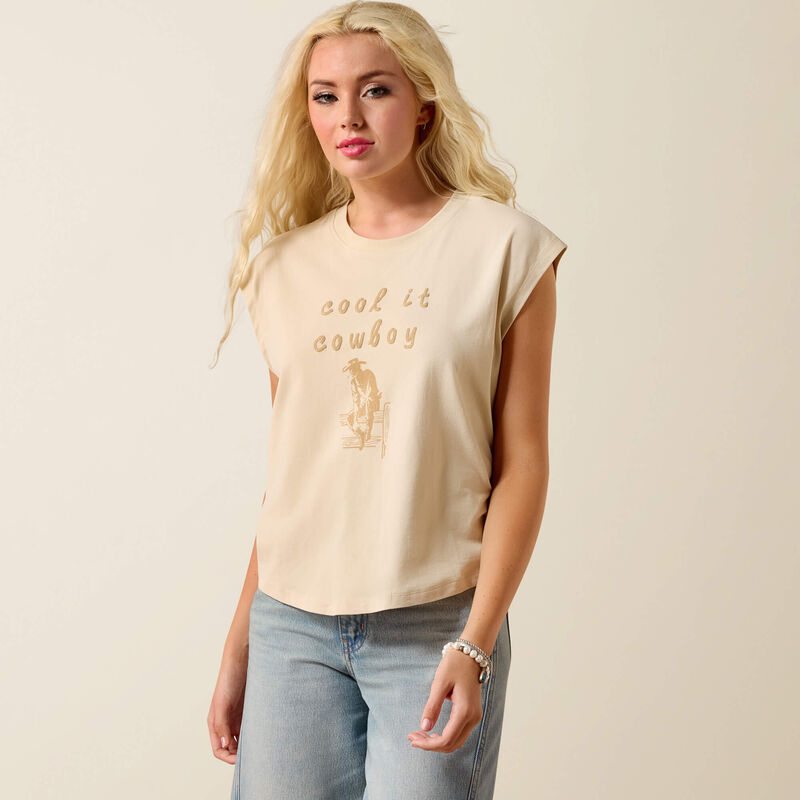 Ariat Women's Cool It T-Shirt in Oyster Grey